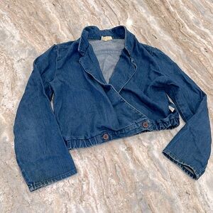 80's Denim Crop  Jean Jacket